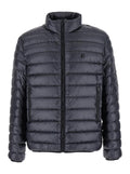 Givenchy Men Black High Neck Down Jacket With Logo Detail In Tech Fabric Man