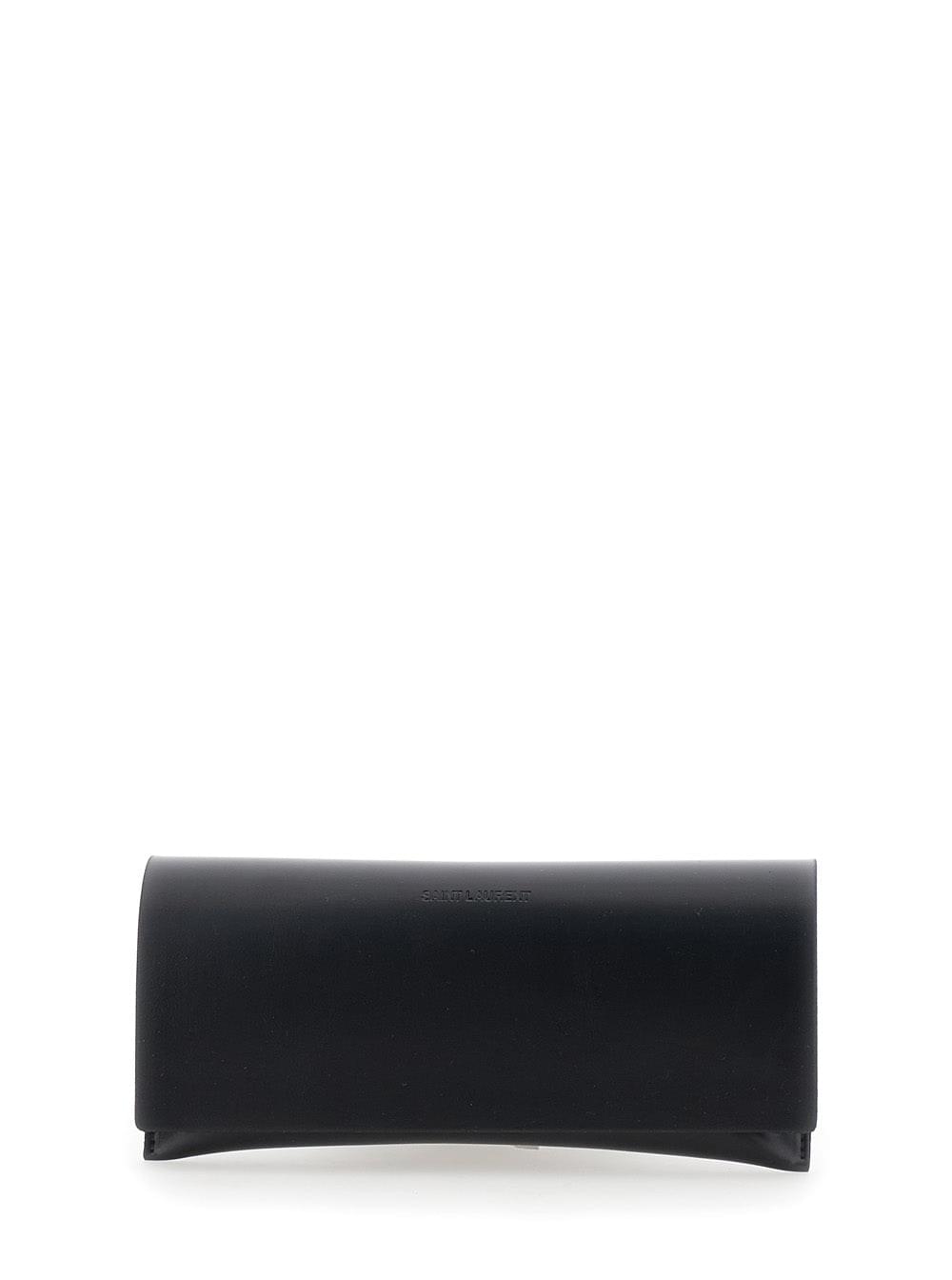 Saint Laurent Women 'Ysl Sl M140' Black Sunglasses With Cassandre In Acetate Woman