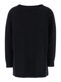 Max Mara Women 'Radames' Black Sweater With Boat Neckline In Wool And Cashmere Woman