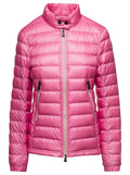 Moncler Grenoble Women 'Walibi' Pink Down Jacket With Logo Patch In Polyamide Woman
