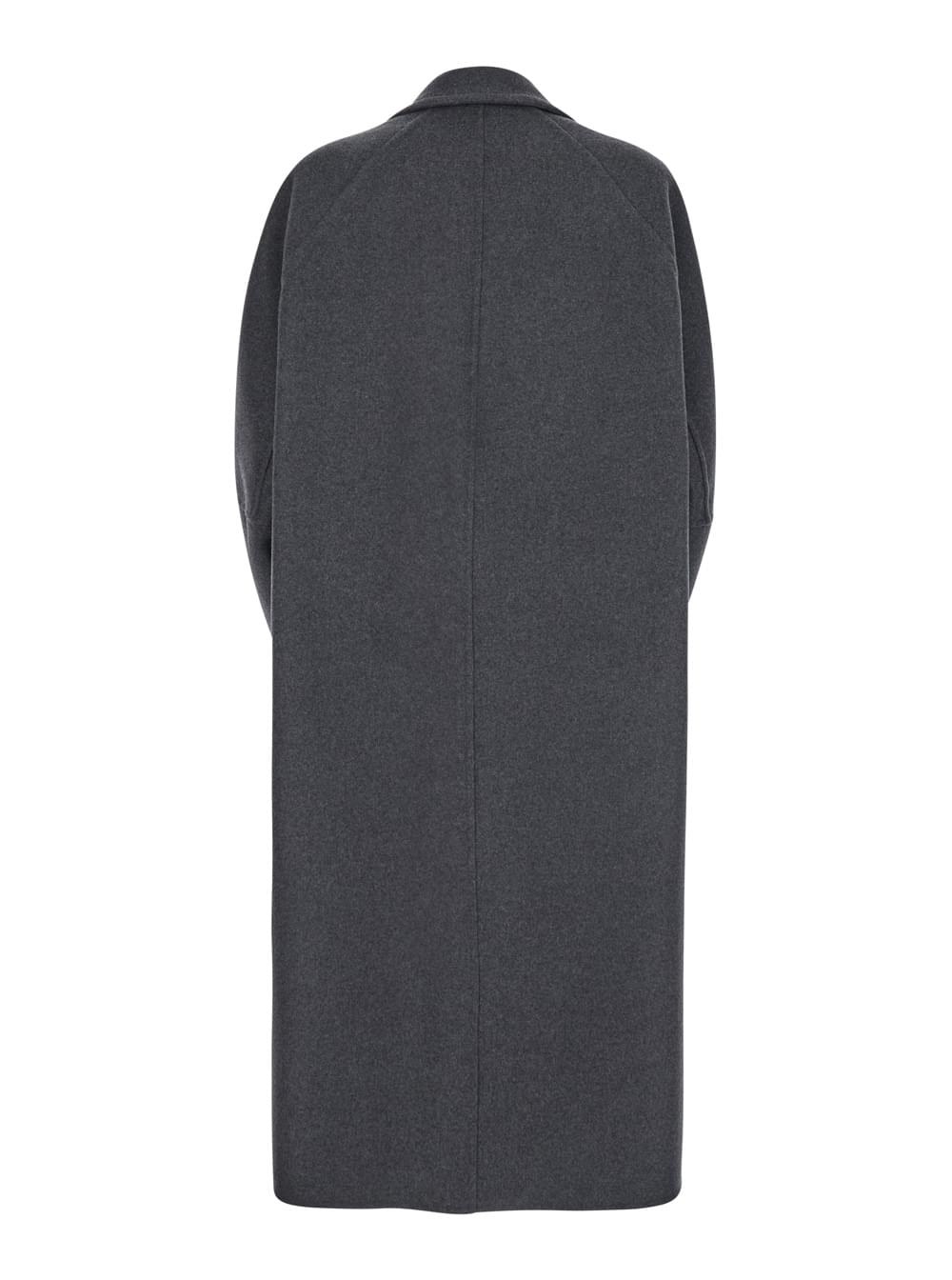 Max Mara Women 'Asburgo' Grey  Coat With Notched Revers In Virgin Wool Blend Woman