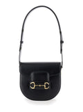 Gucci Women 'Gucci Horsebit 1955' Mini Black Shoulder Bag With Horsebit Detail In Leather Woman
