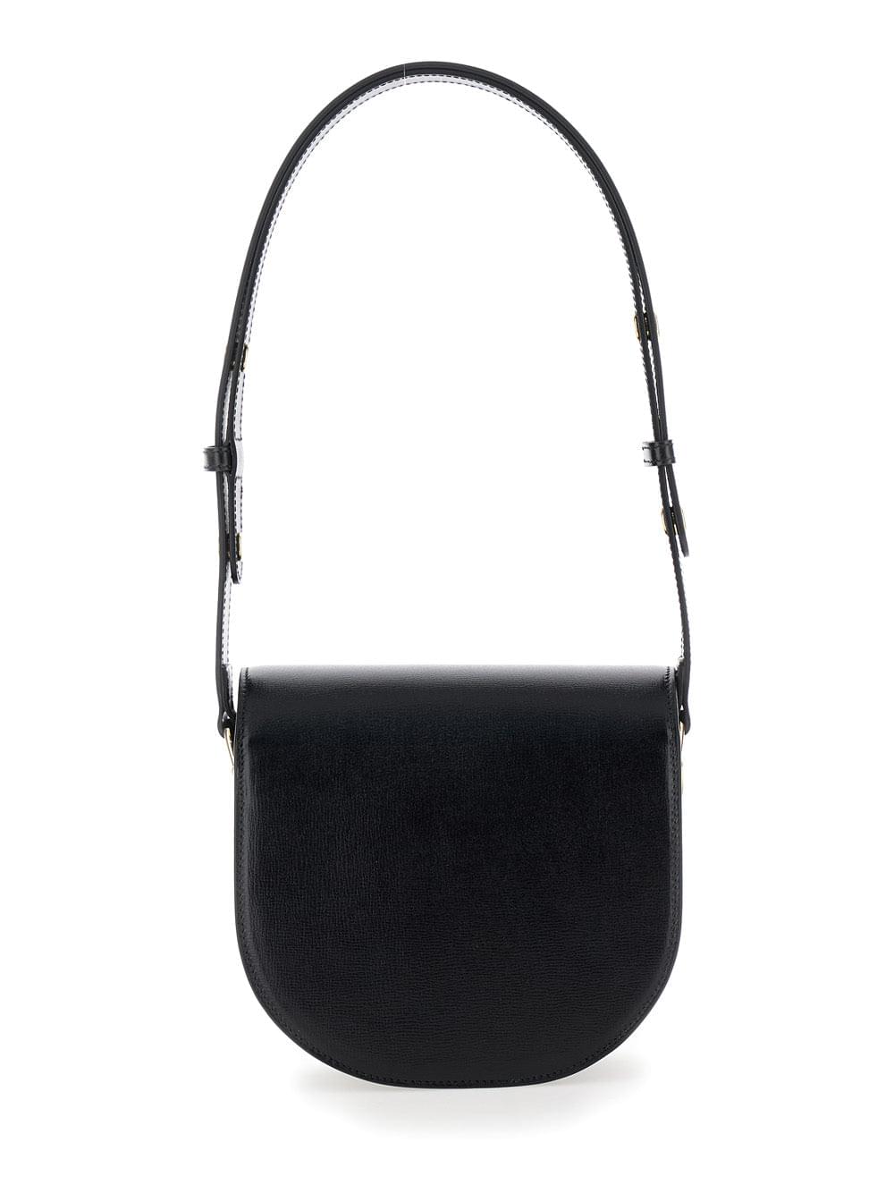 Gucci Women 'Gucci Horsebit 1955' Mini Black Shoulder Bag With Horsebit Detail In Leather Woman