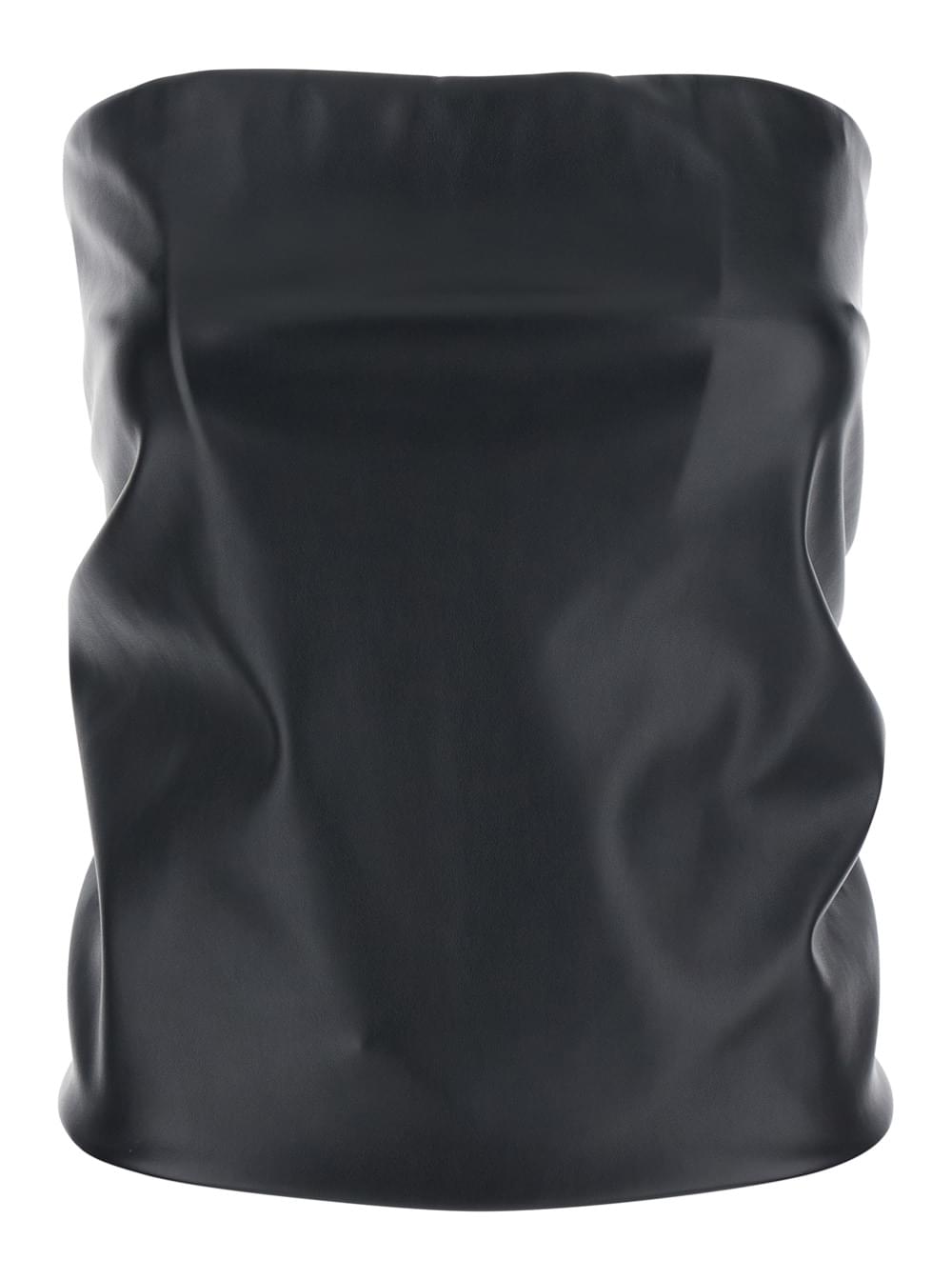Sportmax Women 'Lindsey' Black Bandeau Top With V-Neck On The Back In Tech Fabric Woman