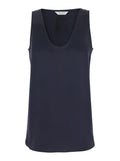 Max Mara Women 'Filly' Blue Sleeveless Top With Round Neck In Silk Woman