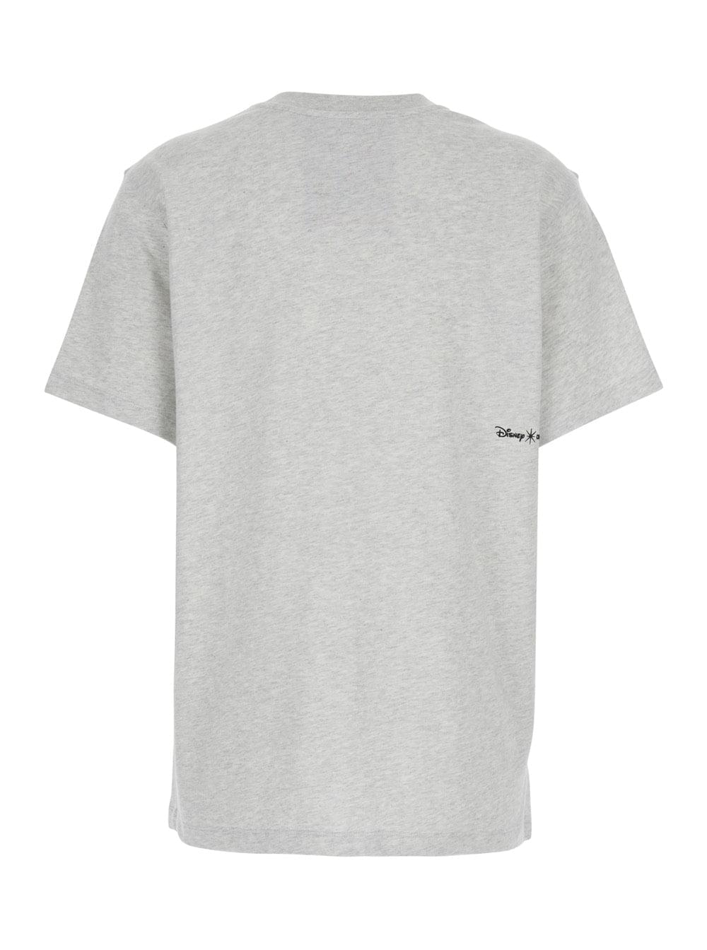 Coperni Women Grey Crew Neck T-Shirt With Front Print In Cotton Woman