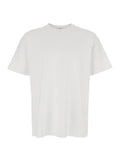 Givenchy Men White Crewneck T-Shirt With Logo Lettering On The Rear In Cotton Man