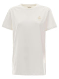 Isabel Marant Etoile Women 'Aby' White T-Shirt With Crew Neck And Short Sleeves In Cotton For Women