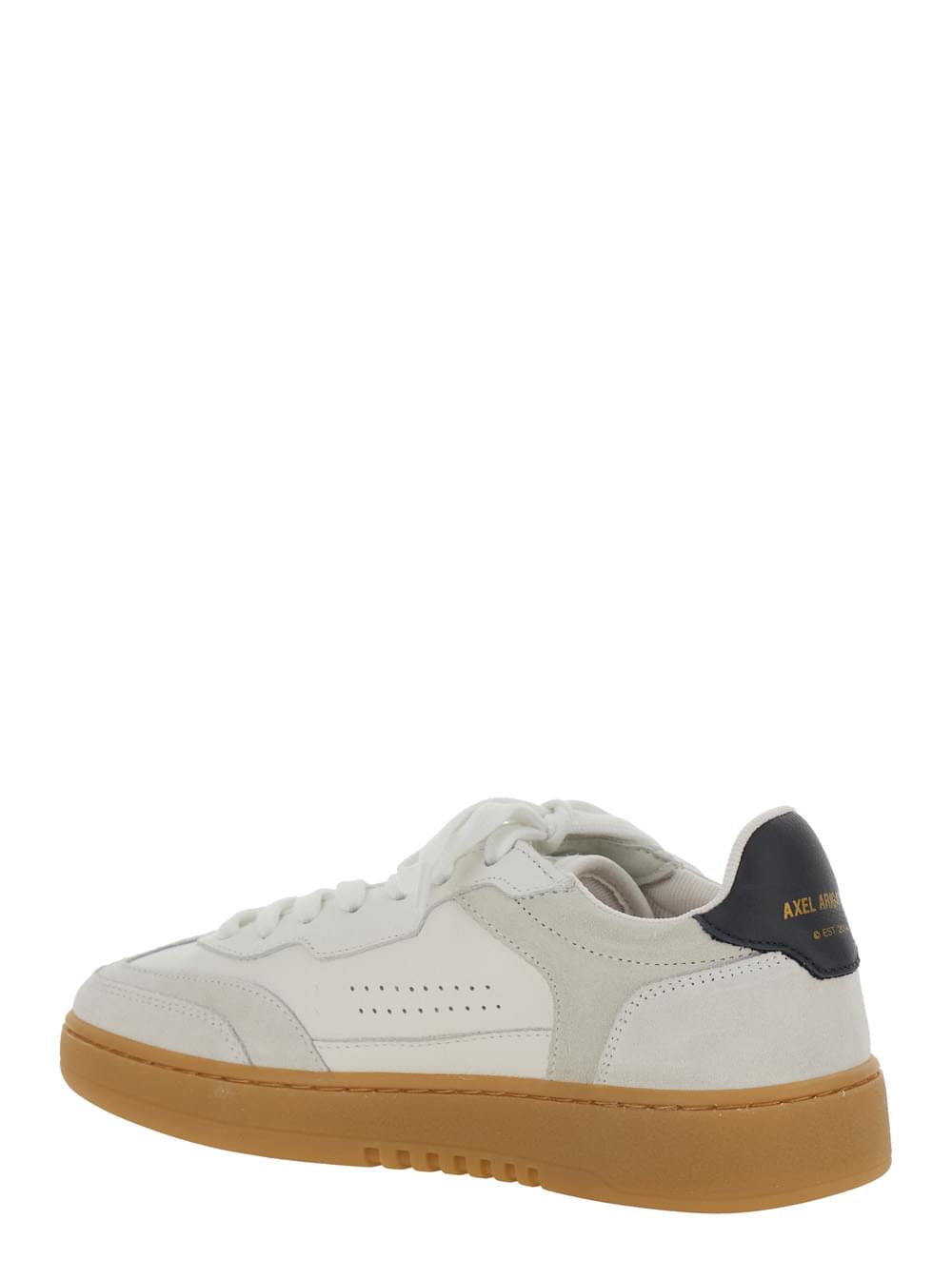 Axel Arigato Women 'Dice T-Toe' White Sneaker Low Top With Logo Patch On The Tongue And Lettering Logo On The Back In Leather Woman