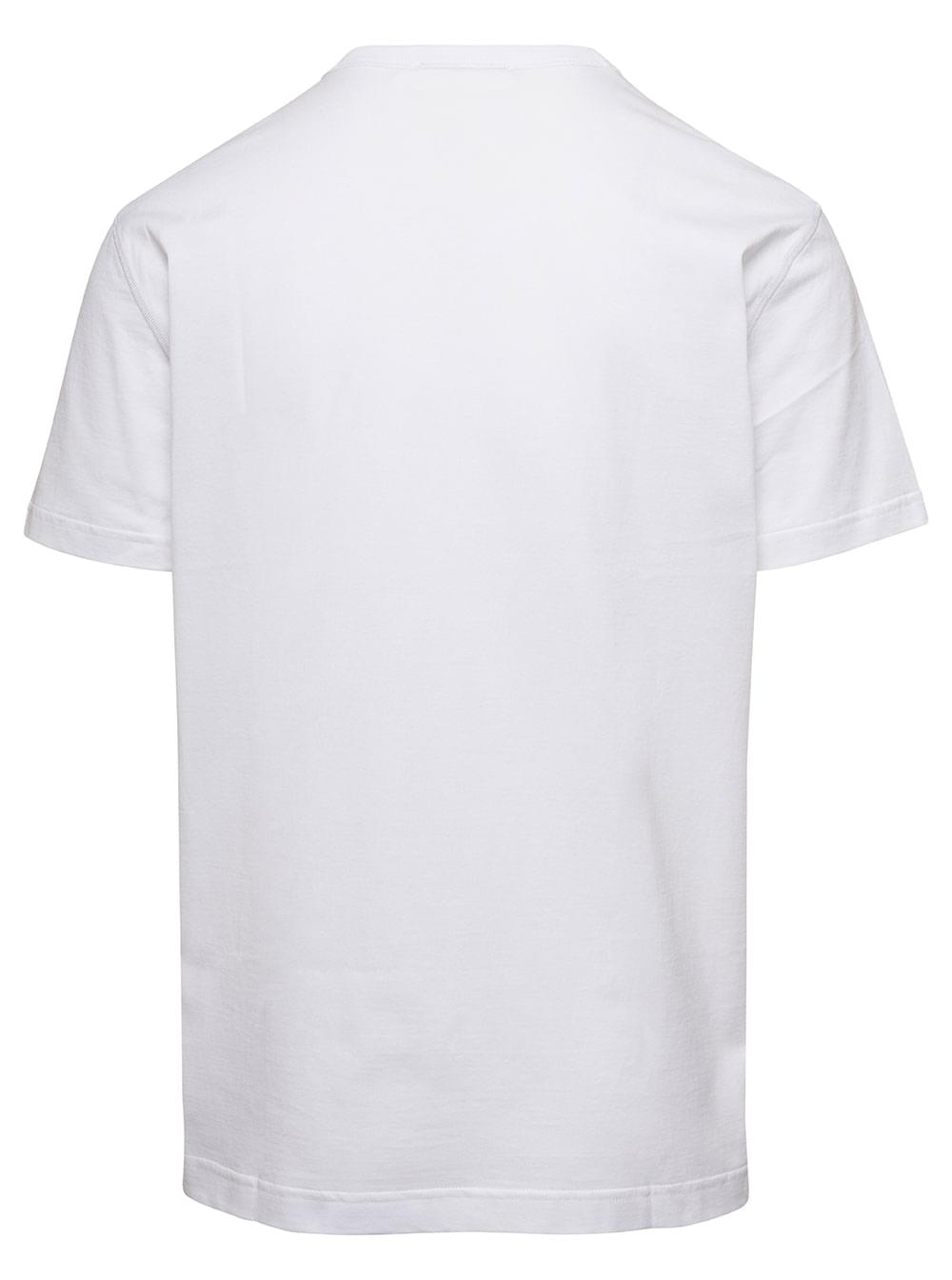 Dolce & Gabbana Men Crew Neck 'Logo' White T-Shirt With Tag For Men