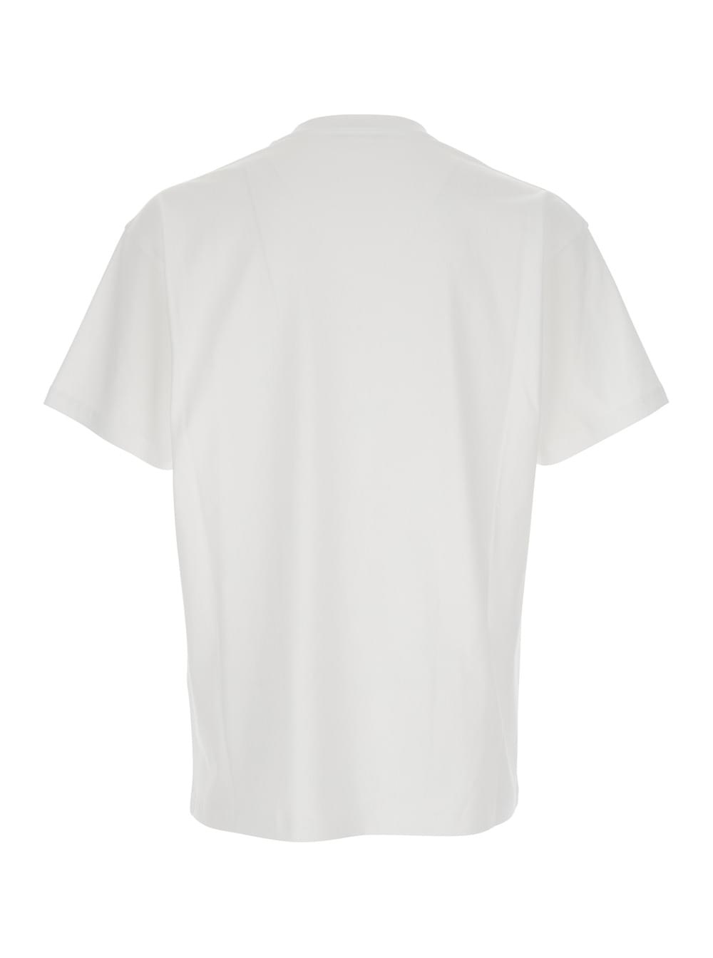 Givenchy Men White T-Shirt With Maxi Logo On The Front For Men