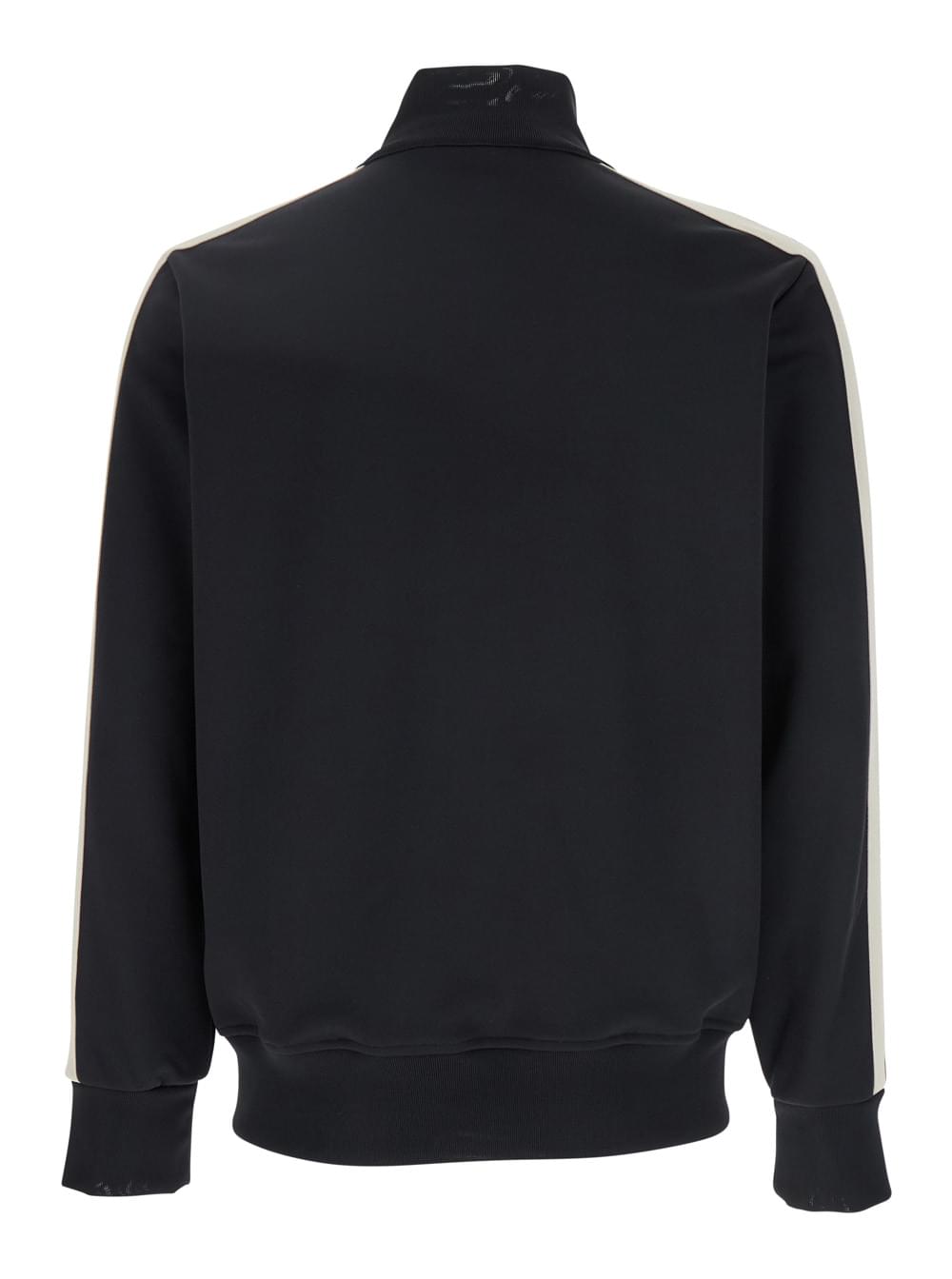 Palm Angels Men Men's Black 'Classic Logo' Sweatshirt With Printed Logo On Front In Tech Fabric