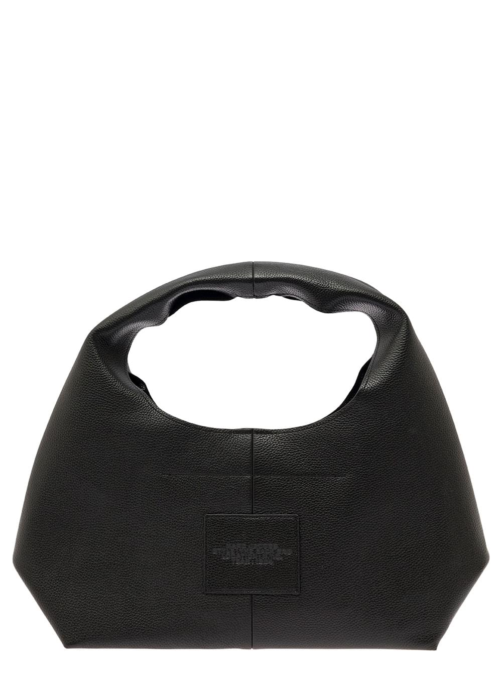 Marc Jacobs Women Shoulder Bag 'The Sack' With Logo Embossed In Black Pebbled Leather For Women