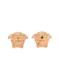 Versace Men Earrings 'Medusa Head' Gold Color In Brass