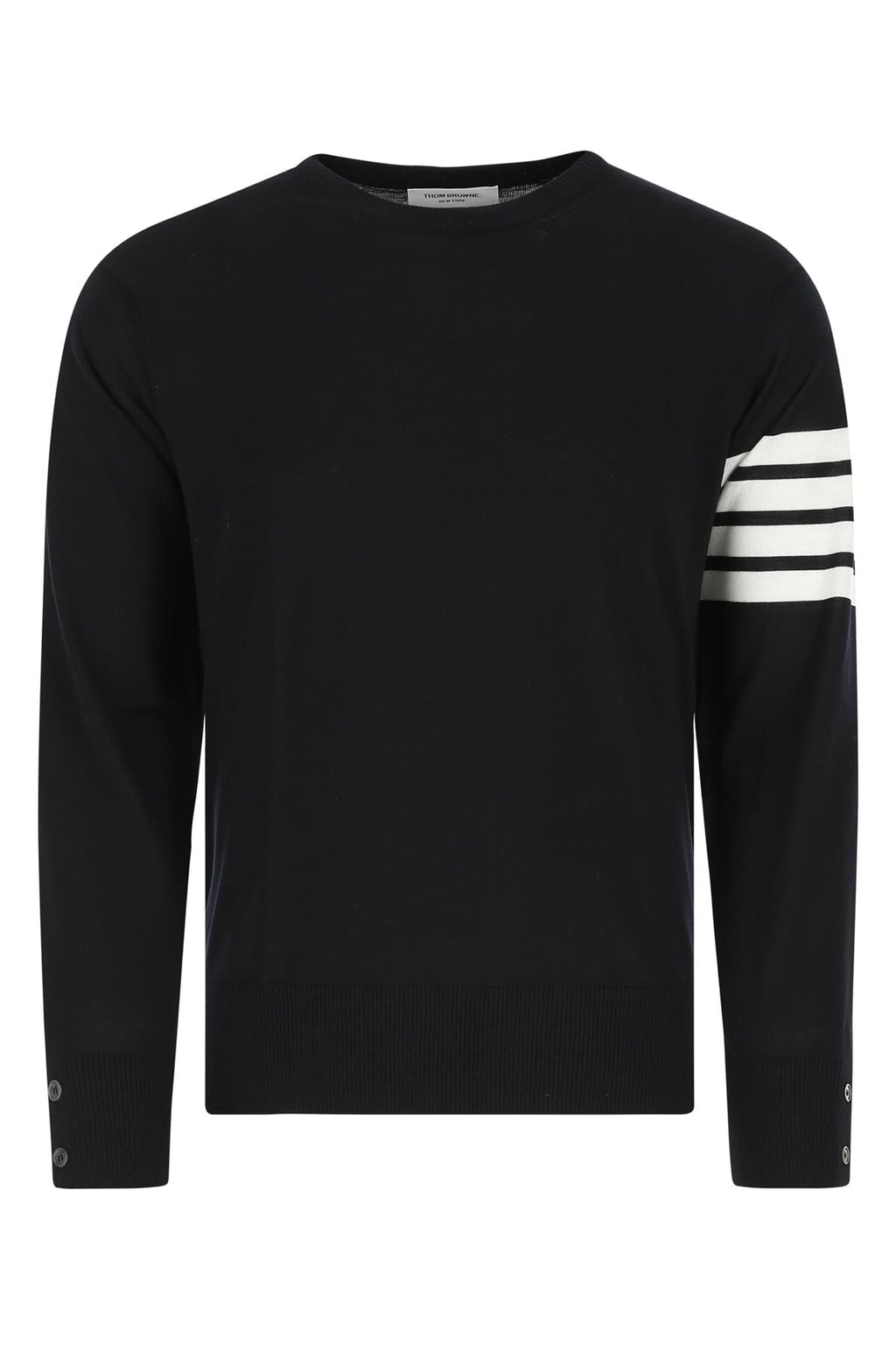 Thom Browne Men Midnight Blue Wool Sweater