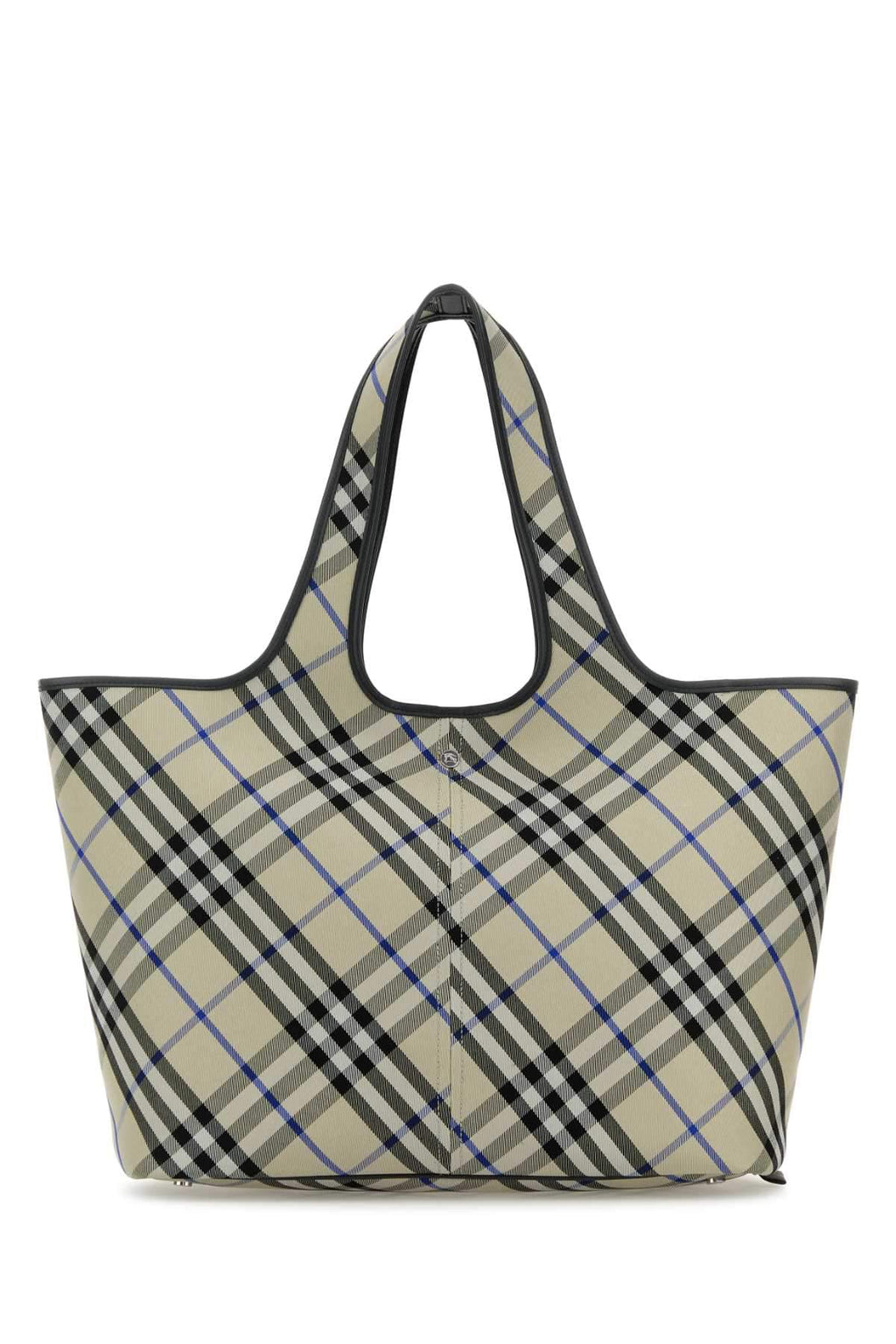 Burberry Women Embroidered Canvas Shopping Bag