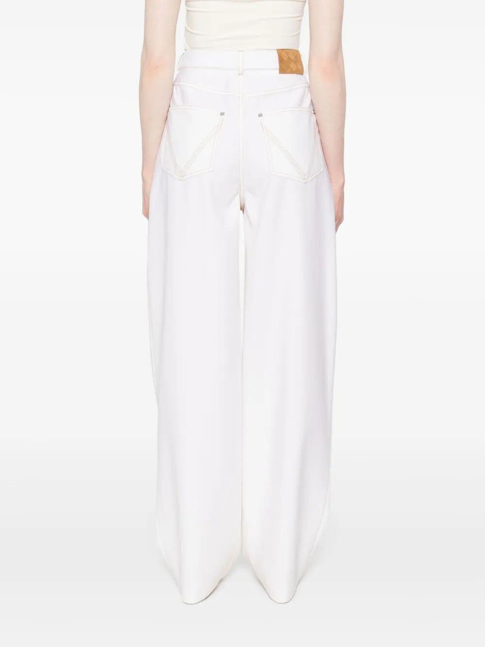 Bottega Veneta Women Pantaloni A Gamba Ampia In Denim