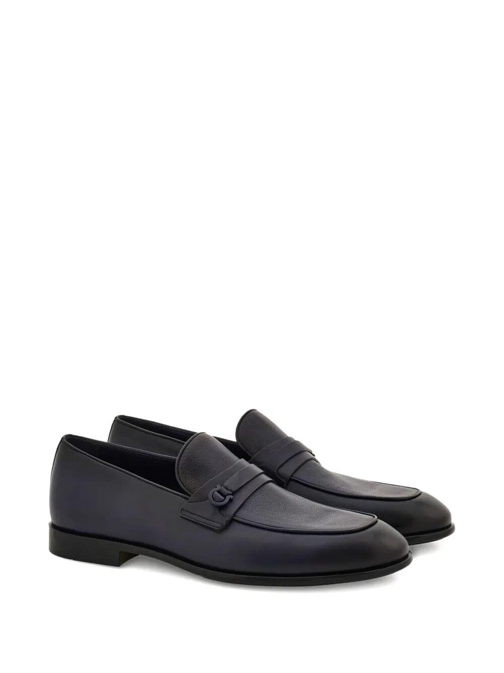 Ferragamo Men Desio Shaded Leather Loafers
