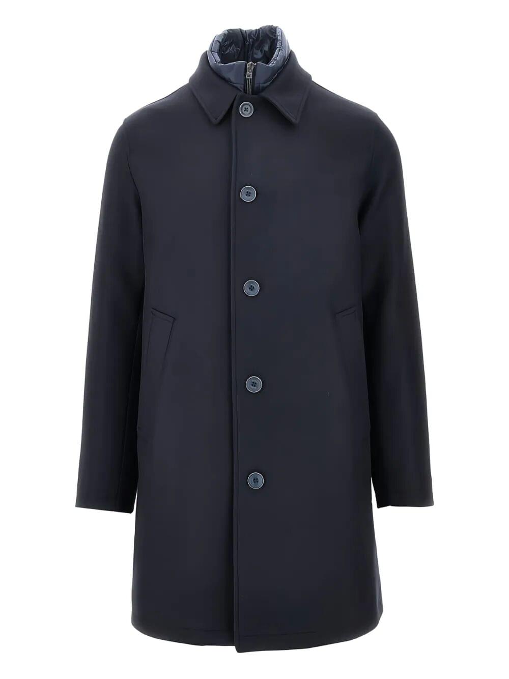 Herno Men Single-Breasted Padded Coat