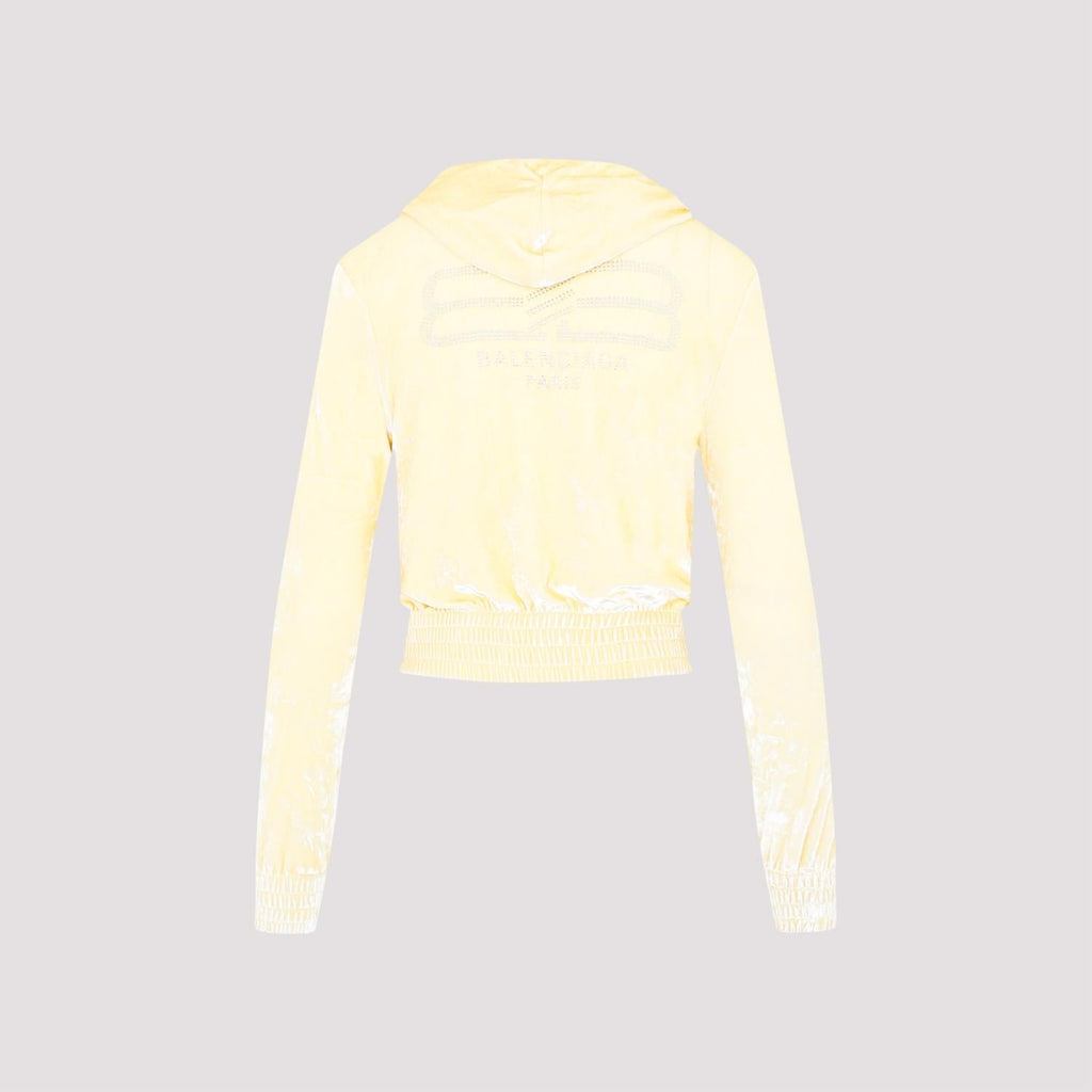 Balenciaga Fitted Zip-Up Hoodie Women