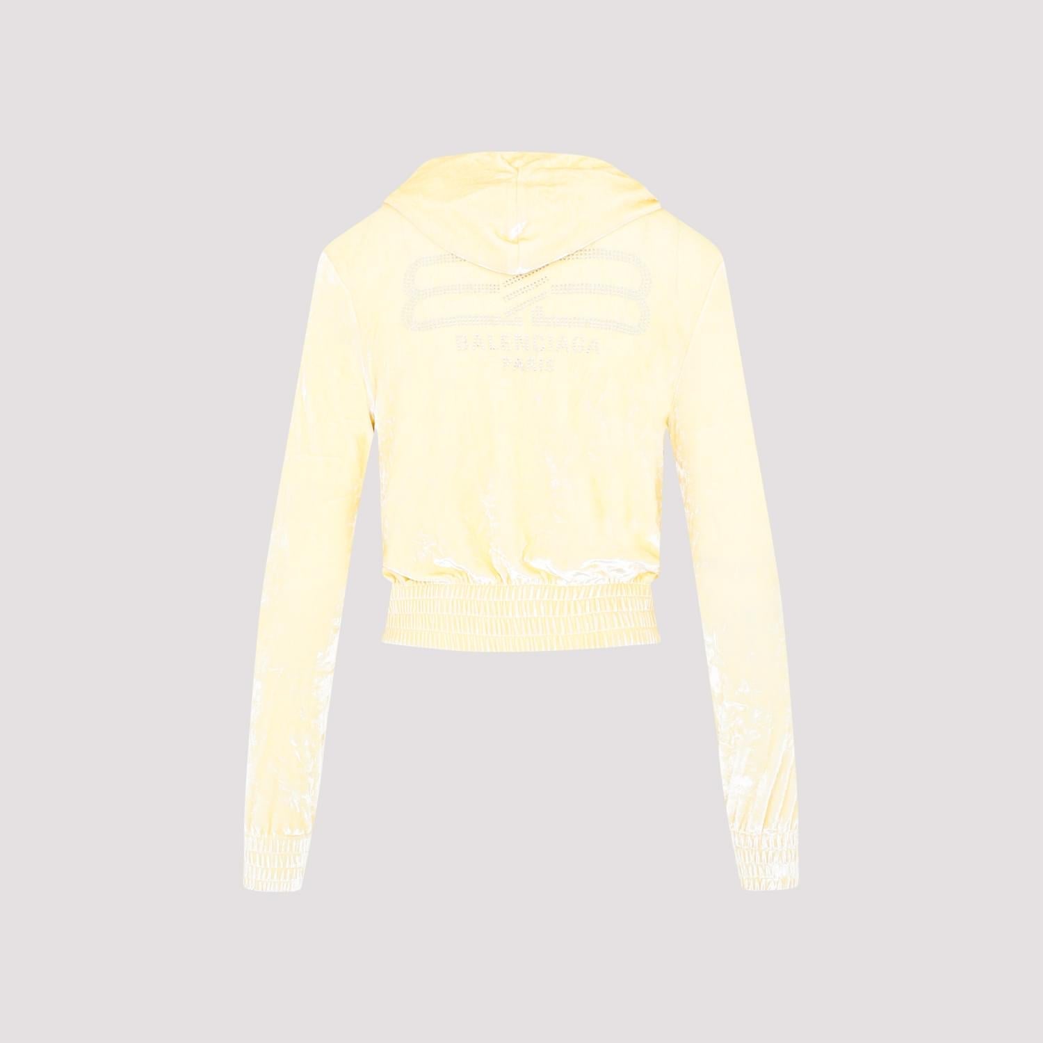 Balenciaga Fitted Zip-Up Hoodie Women