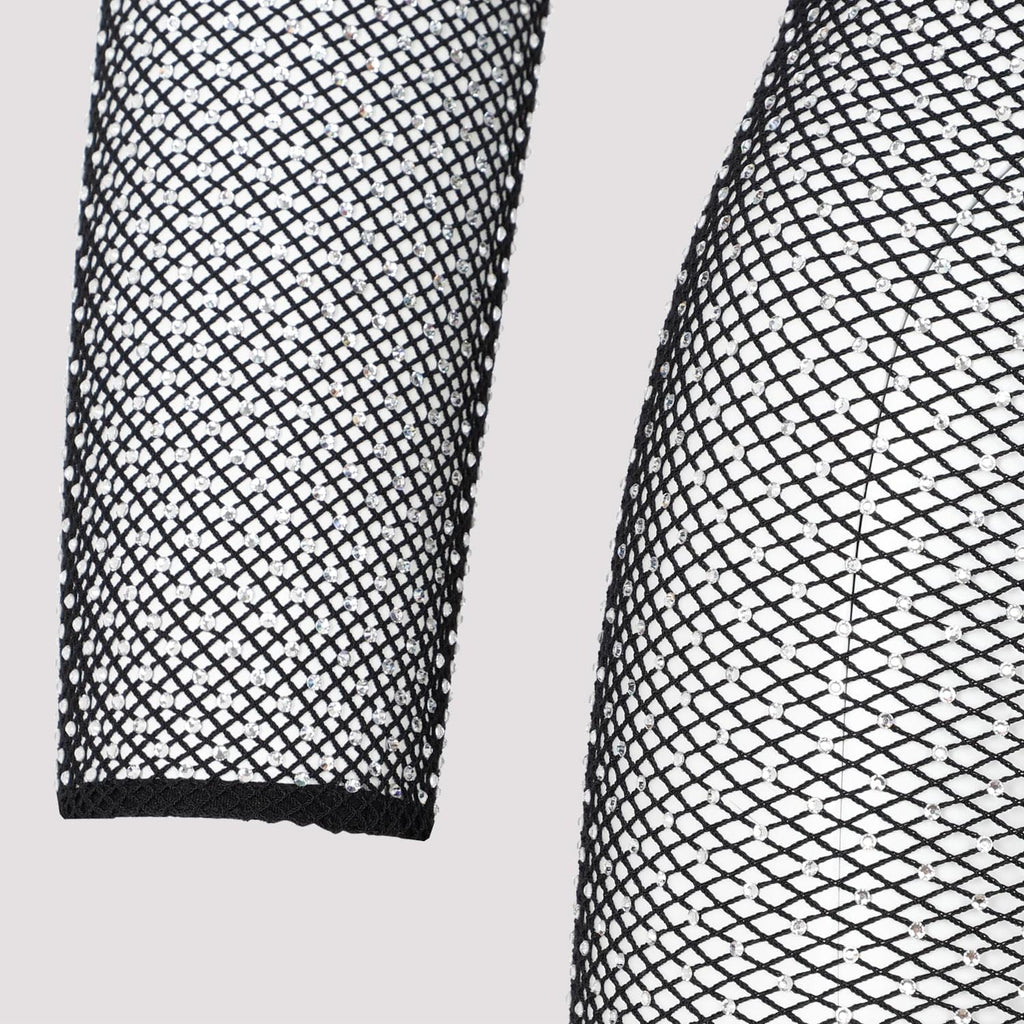 Balenciaga Crystal Mesh Mini Top Women