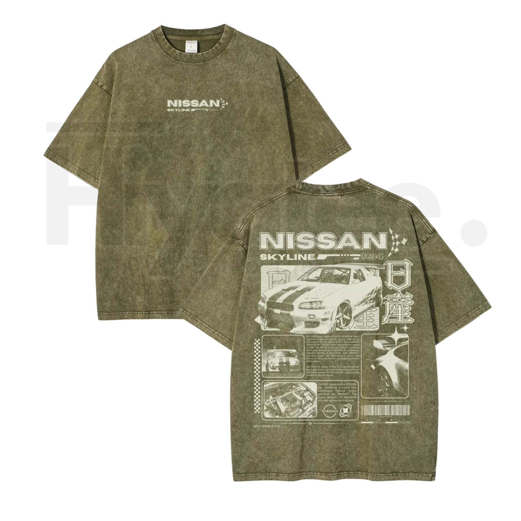 JDM Vintage Washed Graphic Tee