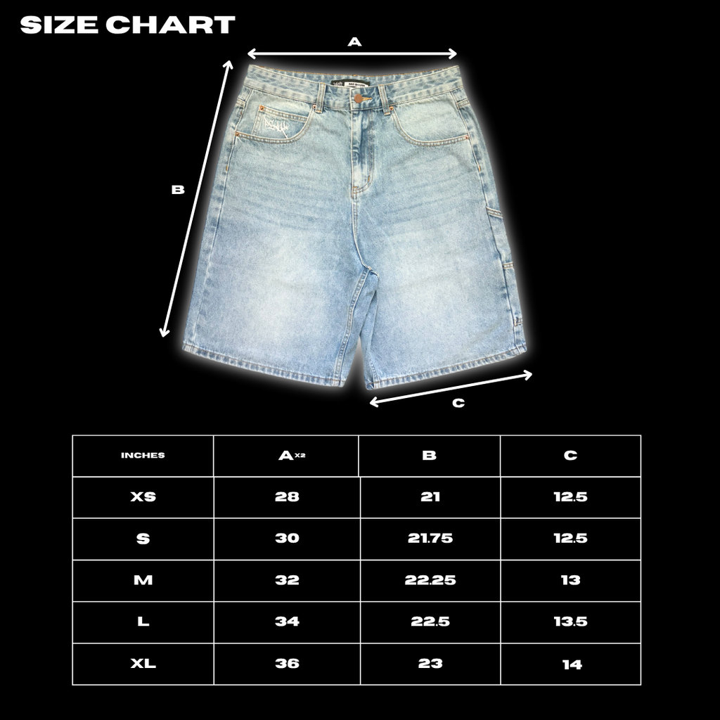 Peak Baggy Jorts - Black