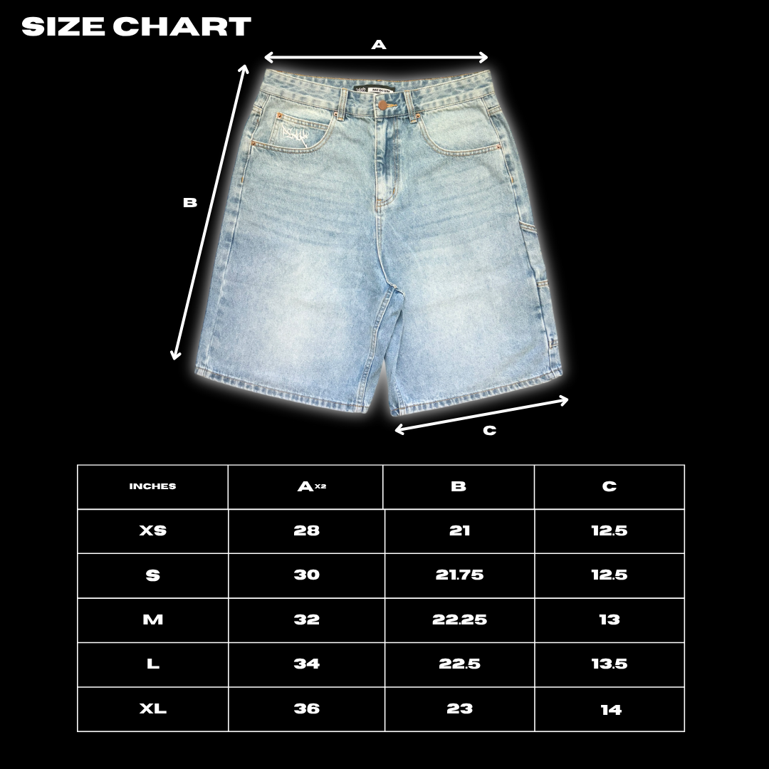 Peak Baggy Jorts - Black