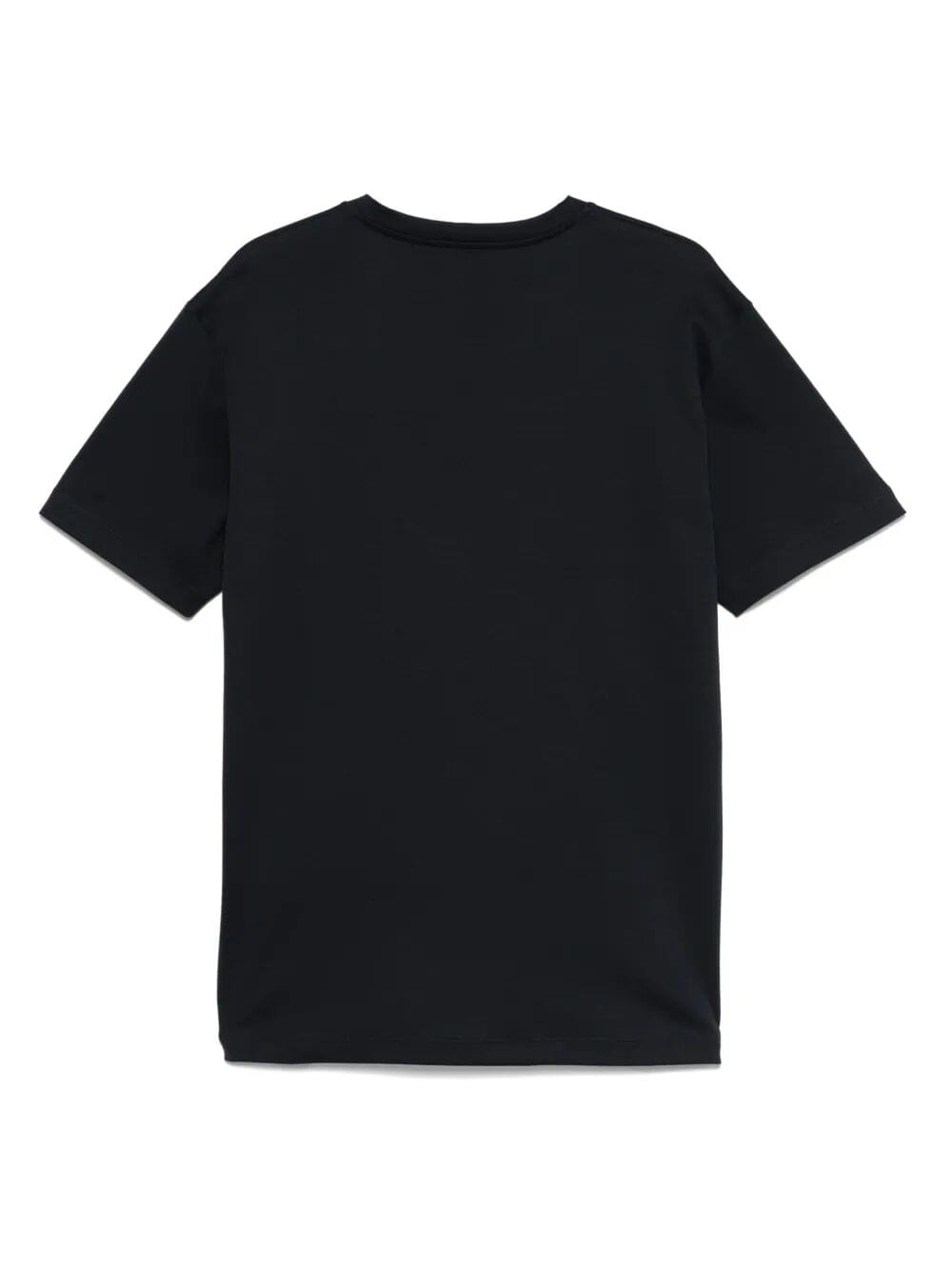 Giorgio Armani Men Pure Cotton Interlock Signature Logo T-Shirt