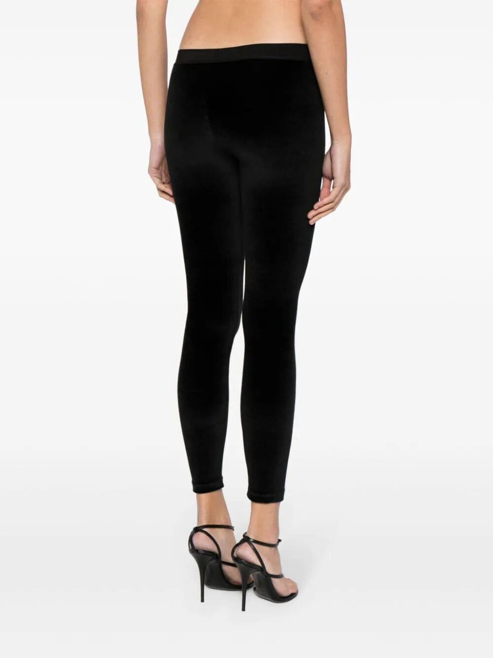 Tom Ford Women Stretch Lustrous Velour Signature Leggings
