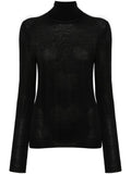 Saint Laurent Women Cassandre Wool Turtleneck Sweater