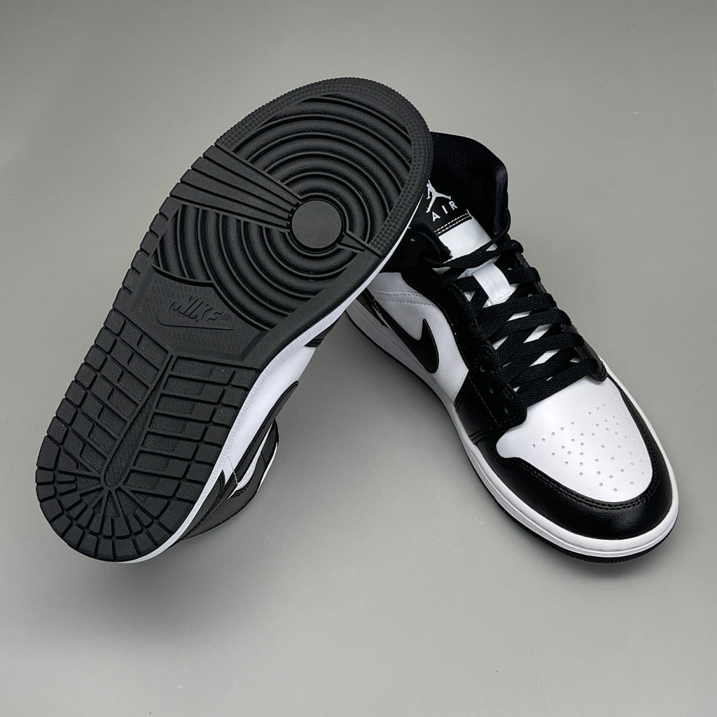 NIKE AIR JORDAN 1 Mid Panda Shoe Women's Sz 7.5 Black / White DV0991-101 (New)