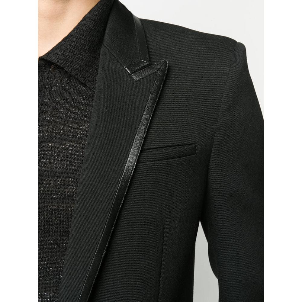 Saint Laurent Black Jackets - Blazers Men