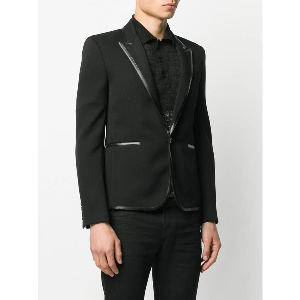 Saint Laurent Black Jackets - Blazers Men