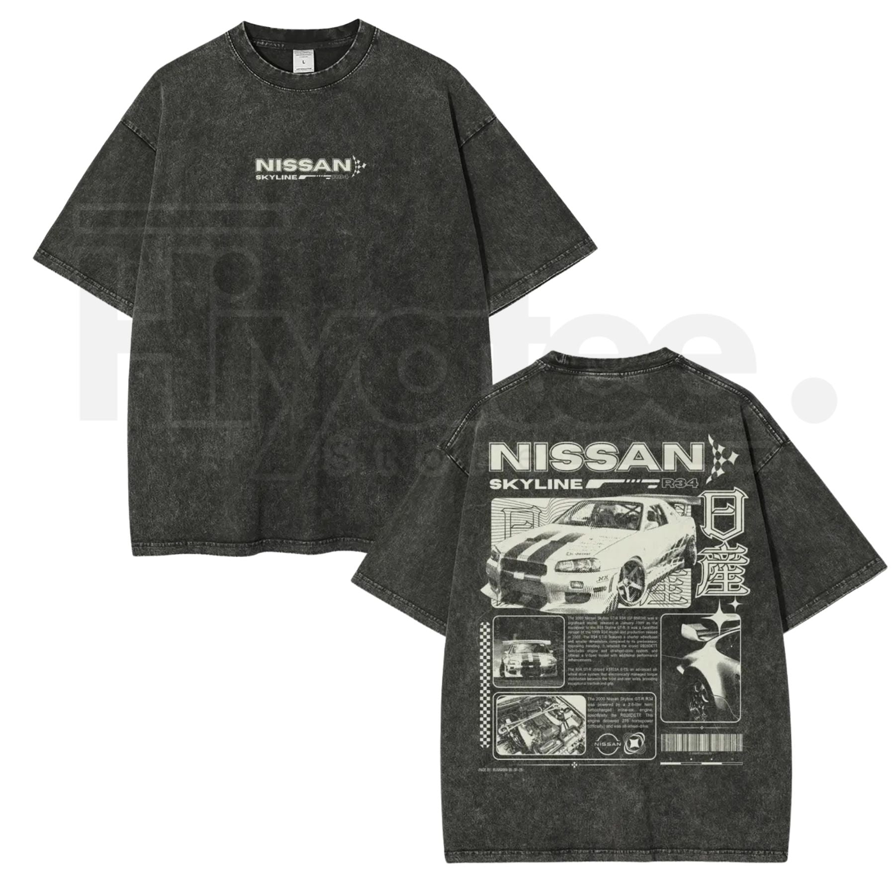 JDM Vintage Washed Graphic Tee