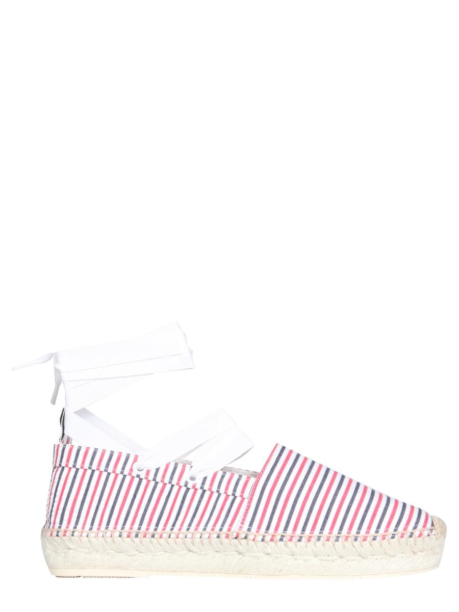 Thom Browne Women Seersucker Cotton Espadrilles