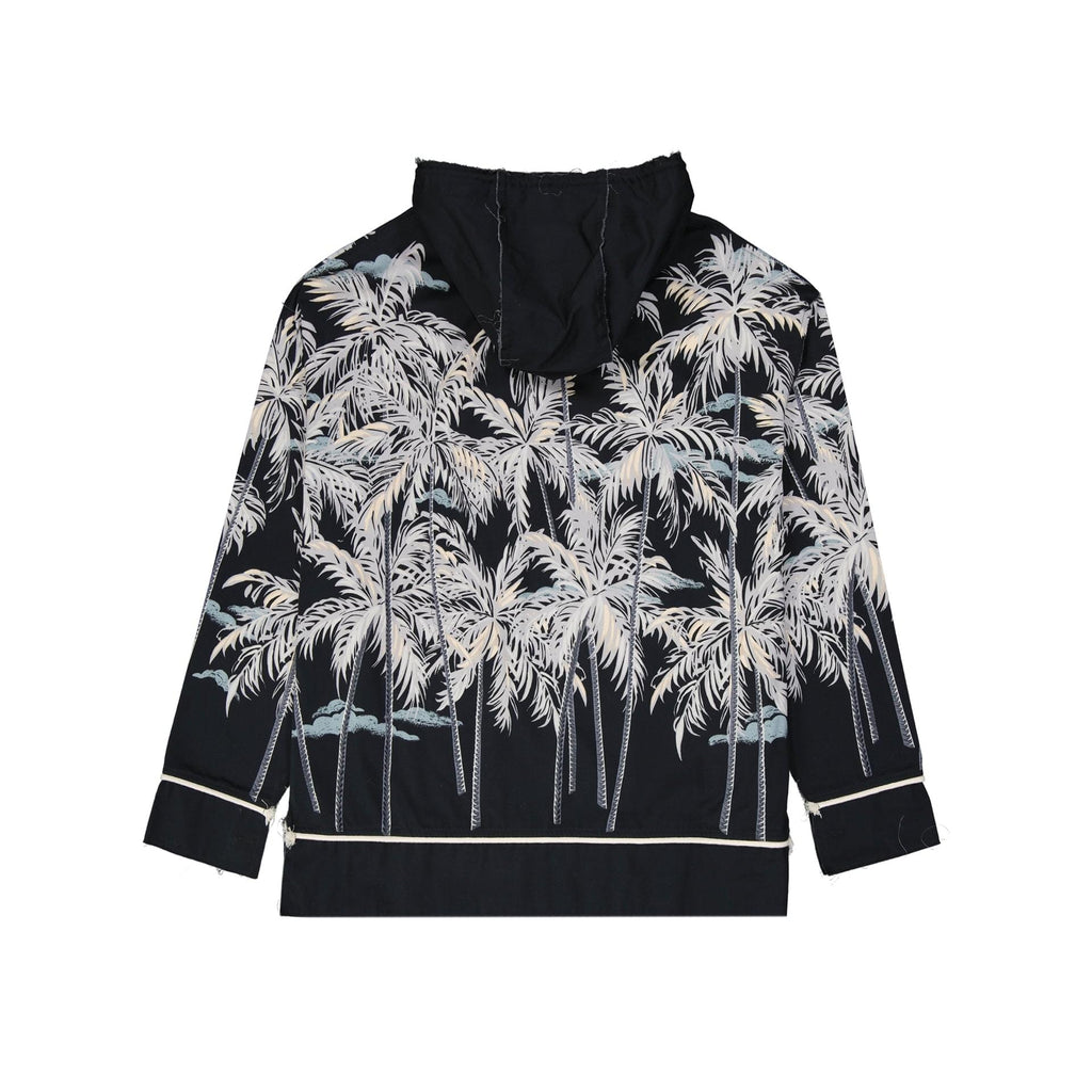 Palm Angels Hooded Printed Shirt Men