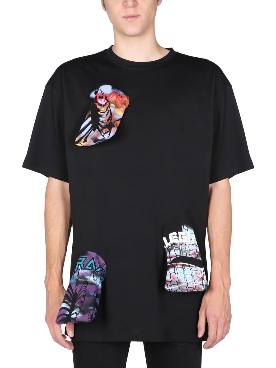 Raf Simons Men T-Shirt With Printed Details