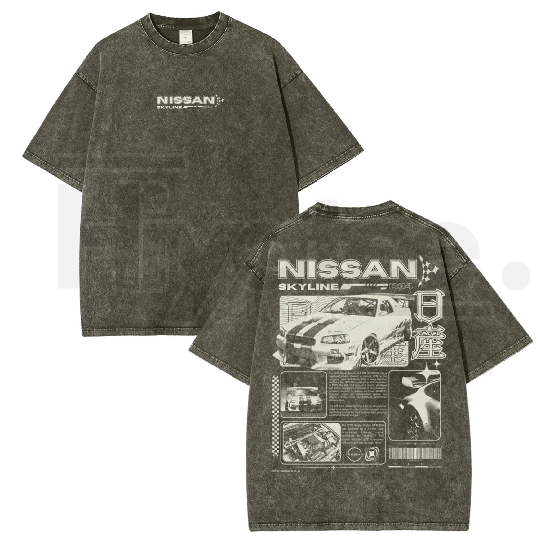 JDM Vintage Washed Graphic Tee