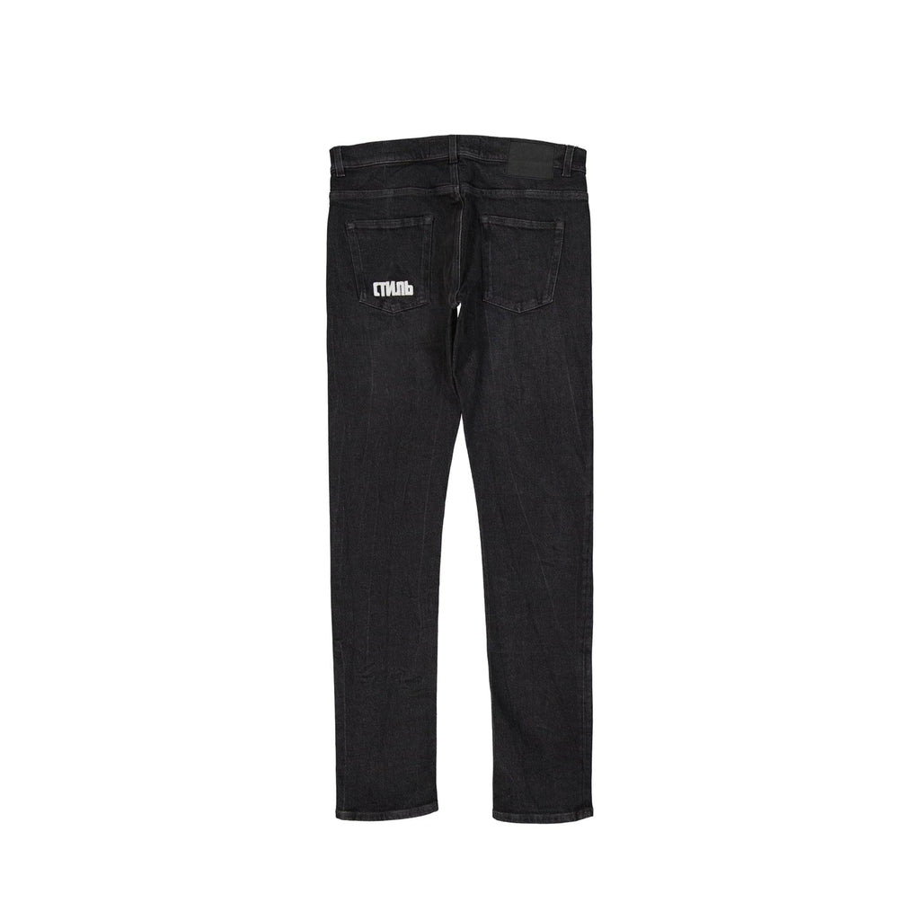 Heron Preston Cotton Denim Slim Jeans Men
