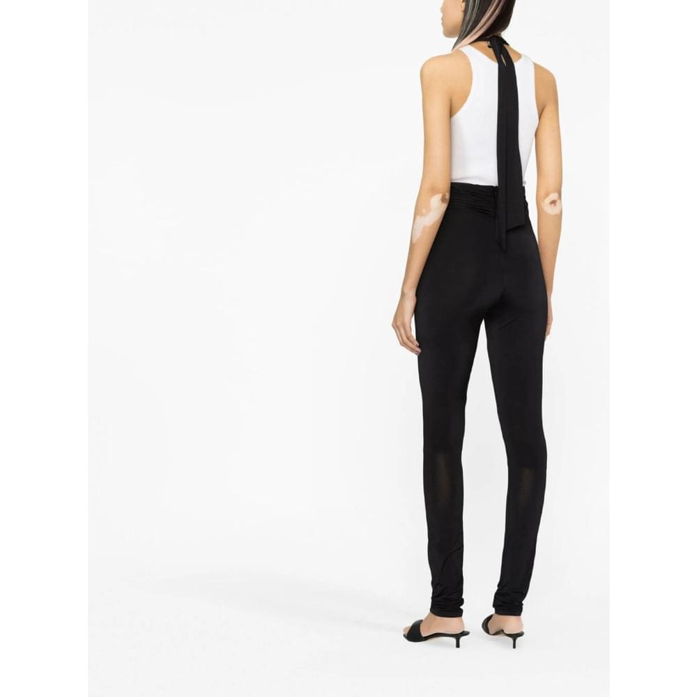 The Attico Black Trousers - High-Waisted Trousers Women