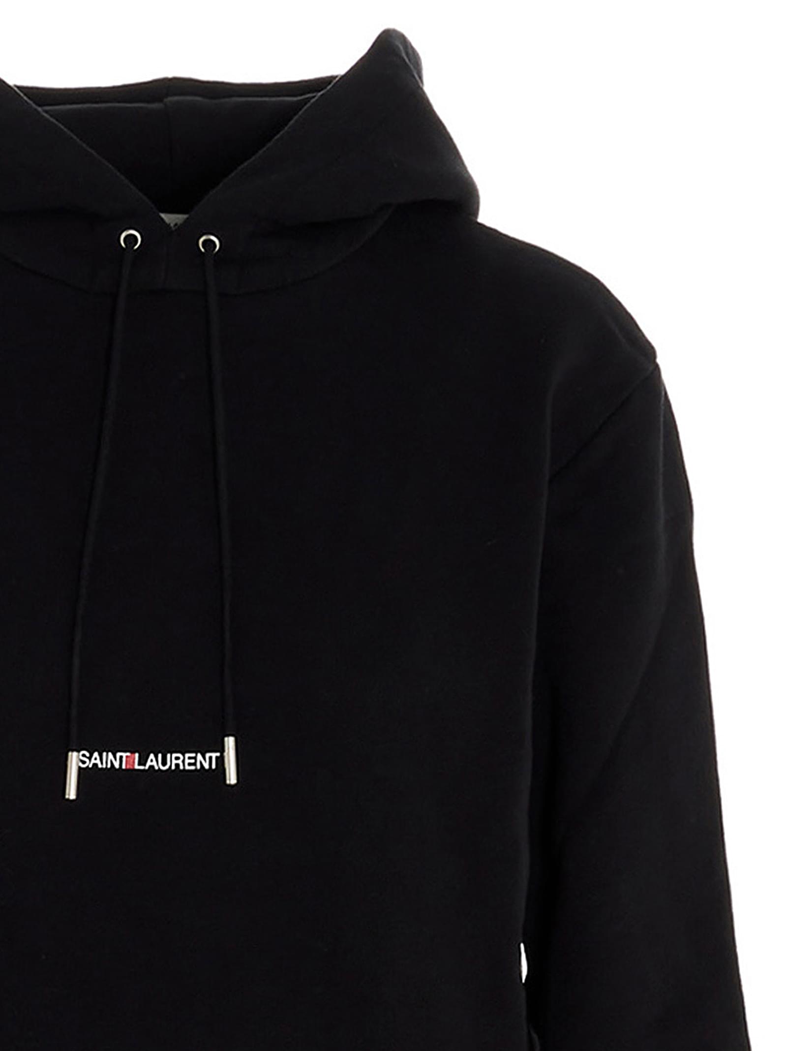Saint Laurent Women Logo Print Hoodie