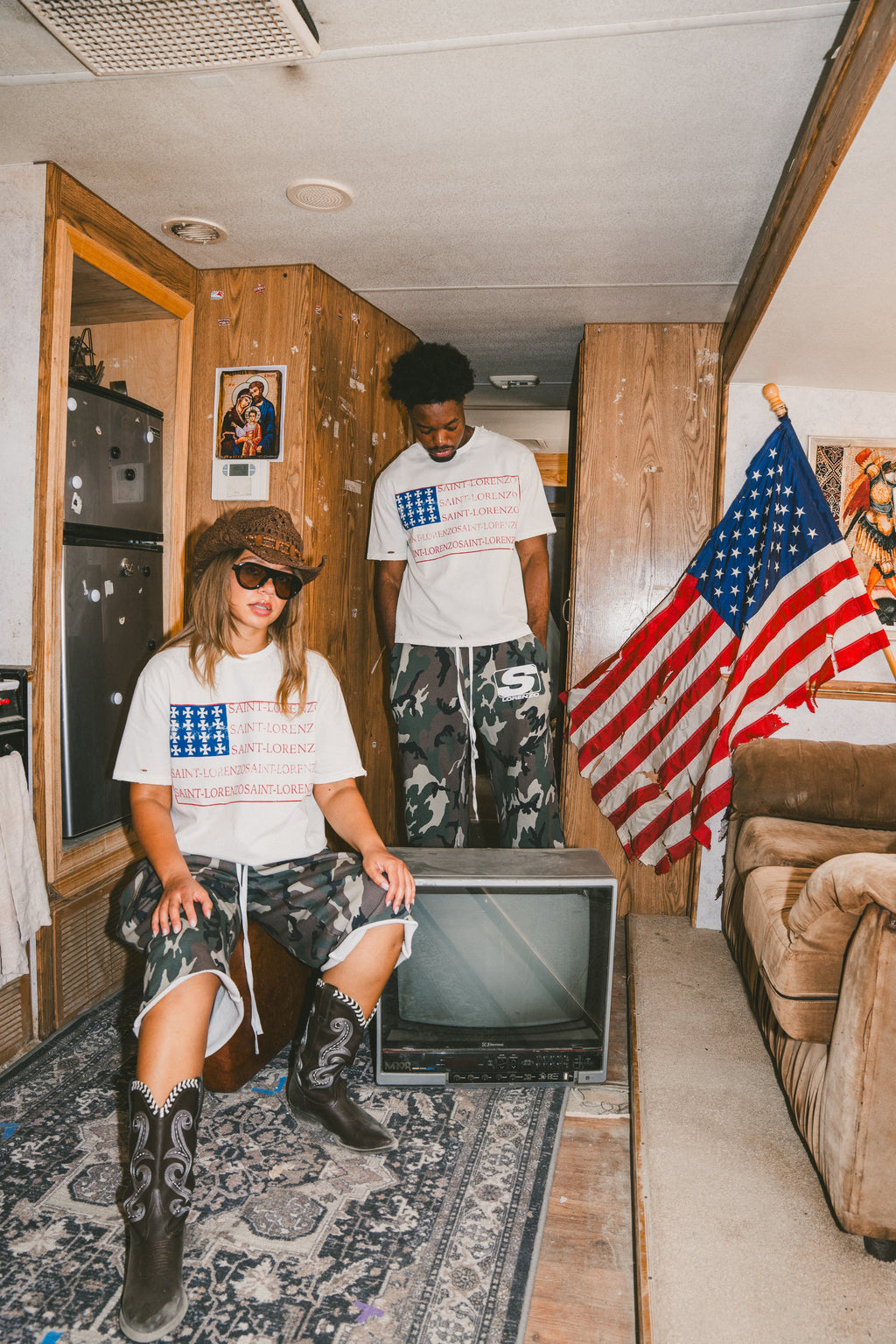 'UNITED SAINTS OF AMERICA' TEE
