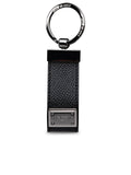 Dolce & Gabbana Black Leather Dauphine Keyring Men