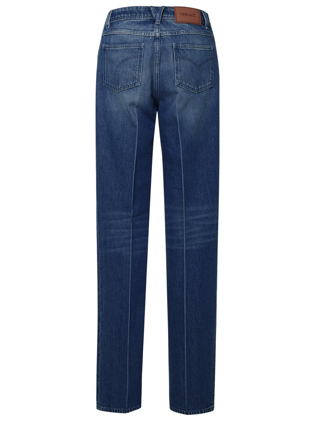 Versace Tailored Blue Cotton Jeans Women
