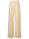 The Andamane 'Nathalie' Ivory Wool Blend Trousers Women