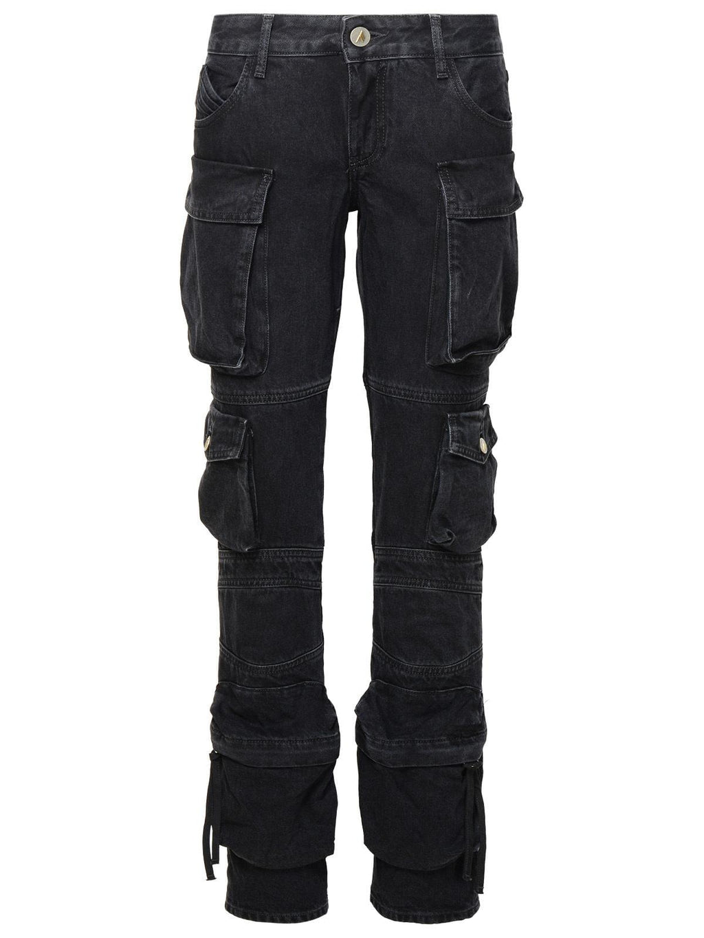 The Attico 'Essie' Black Cotton Jeans Women