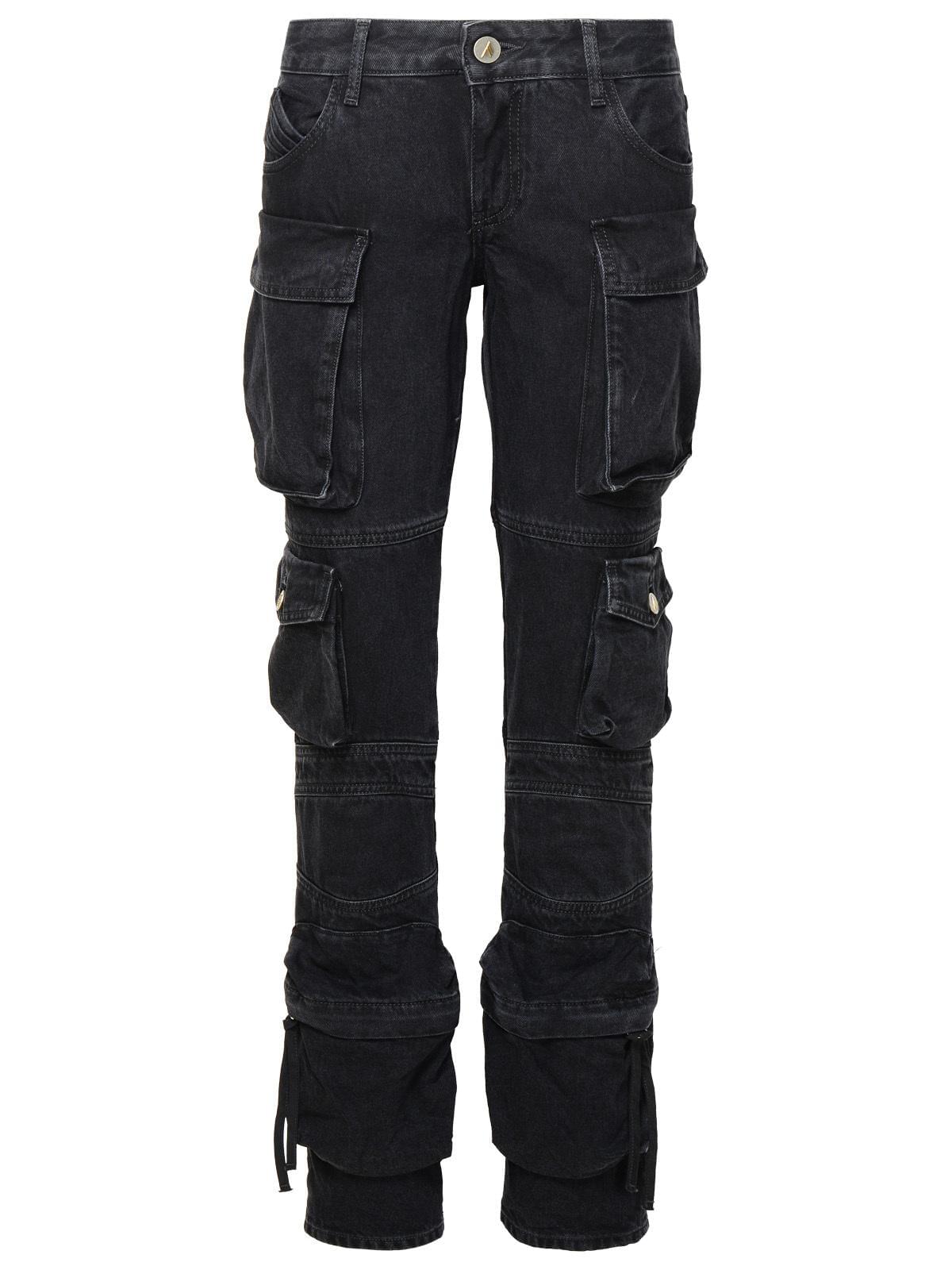 The Attico 'Essie' Black Cotton Jeans Women
