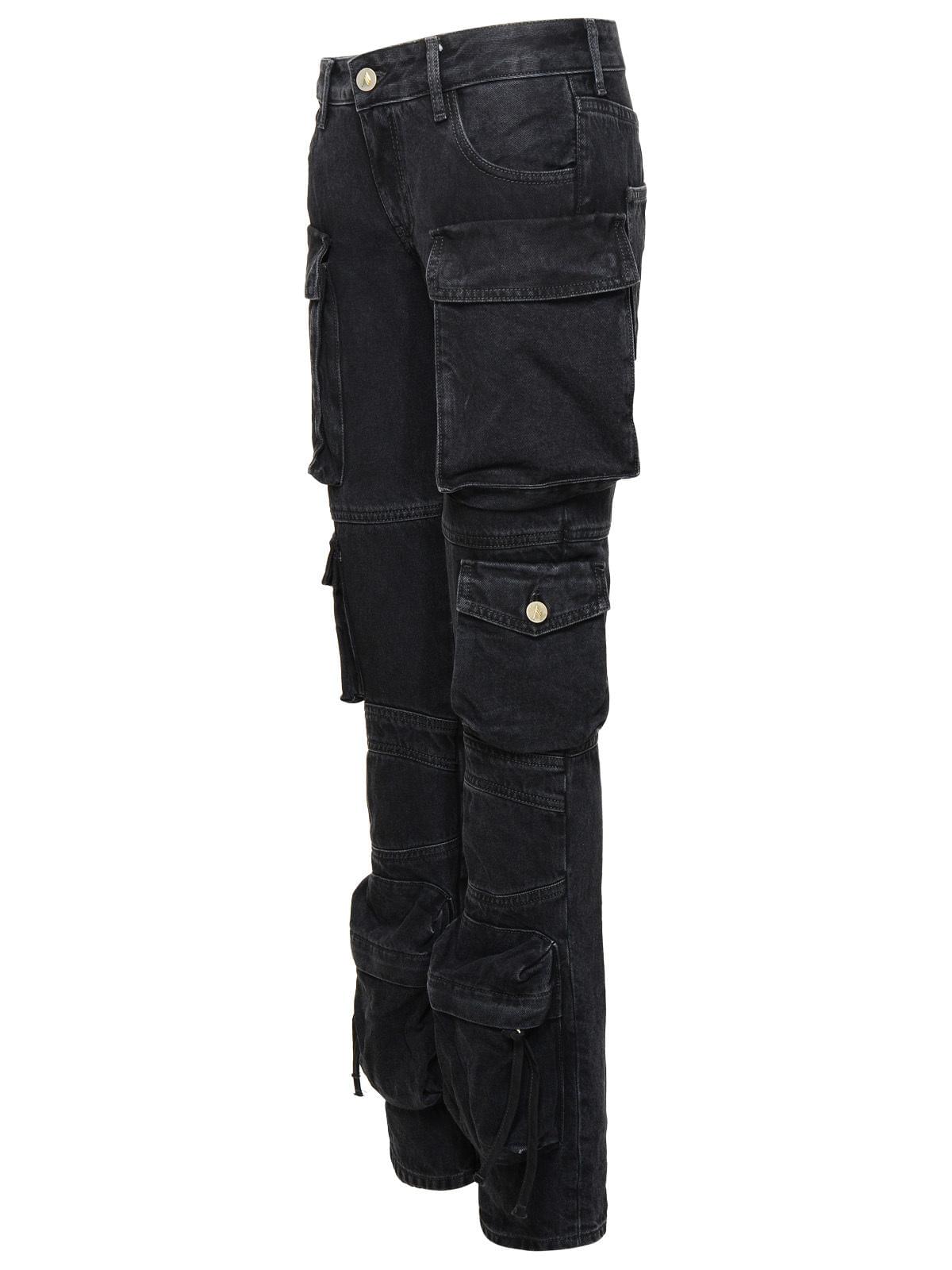 The Attico 'Essie' Black Cotton Jeans Women